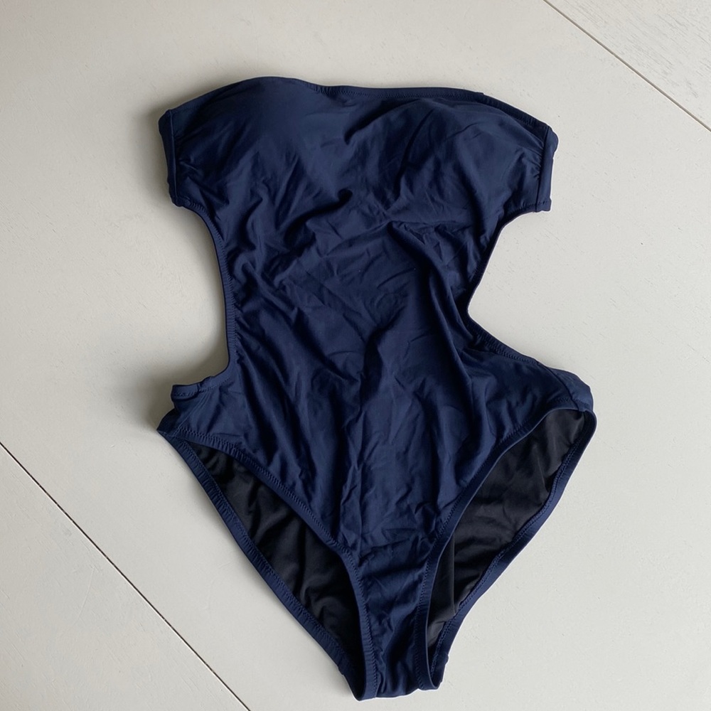 JCrew navy swimsuit